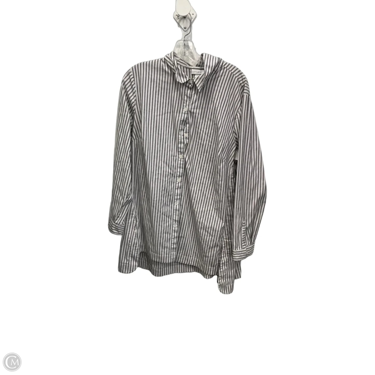 Blouse Long Sleeve By J. Jill In Striped Pattern, Size: 2x