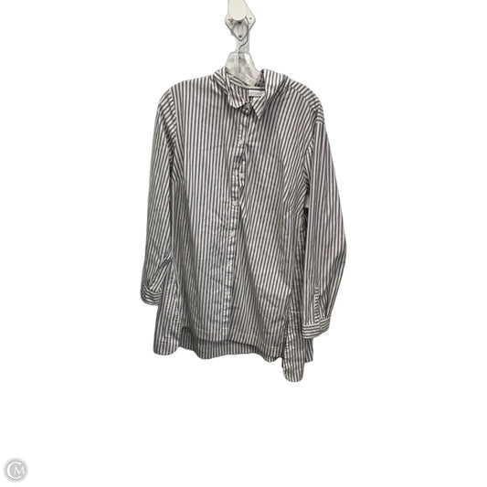 Blouse Long Sleeve By J. Jill In Striped Pattern, Size: 2x
