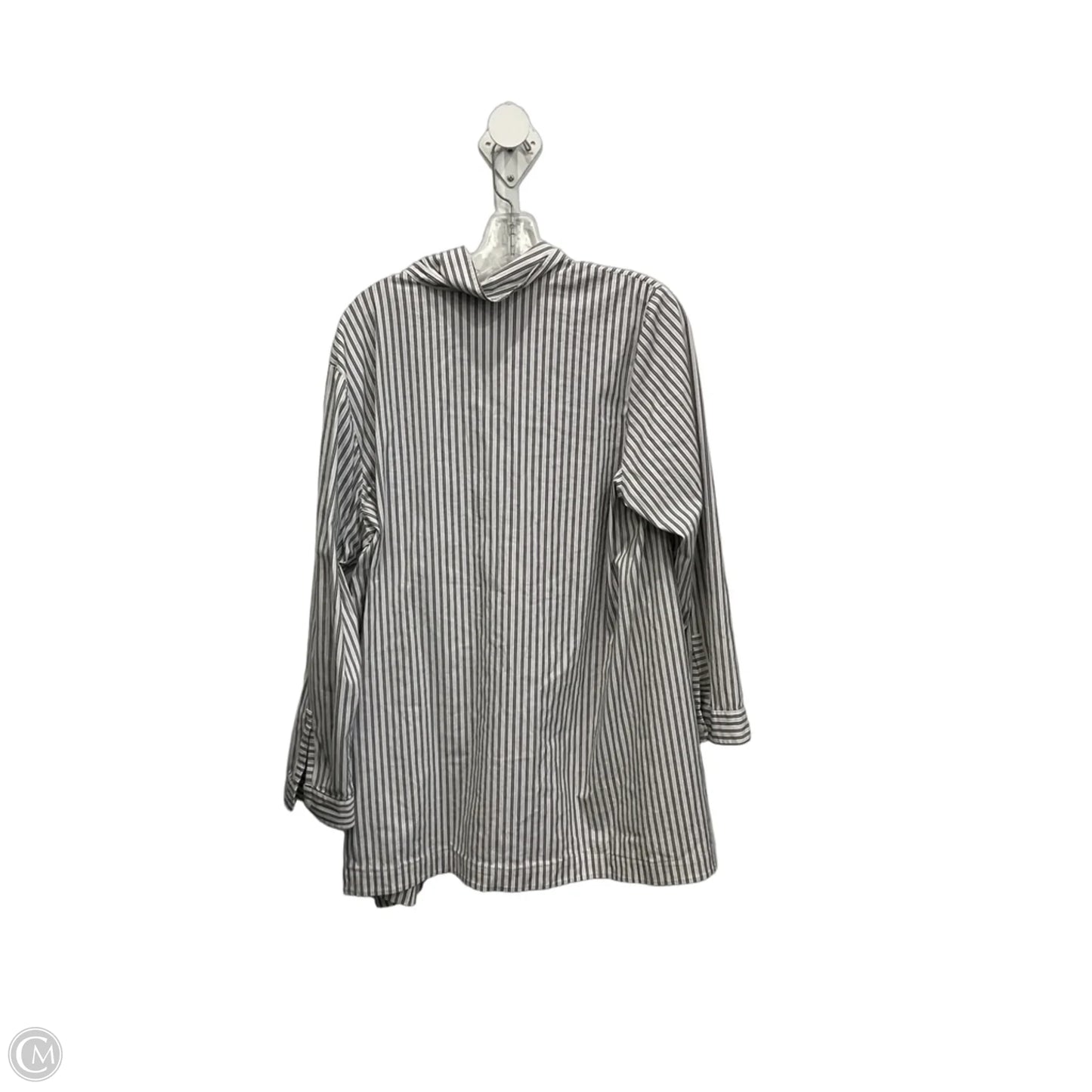 Blouse Long Sleeve By J. Jill In Striped Pattern, Size: 2x