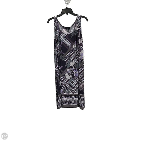 Dress Casual Midi By R And M Richards In Purple, Size: 2x