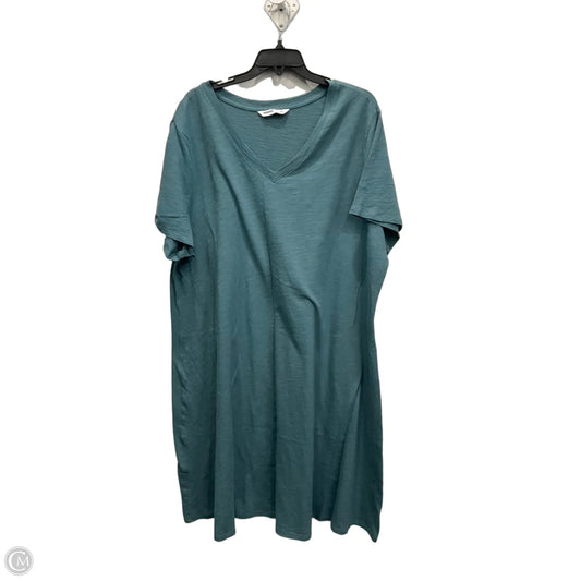 Dress Casual Midi By Sonoma In Teal, Size: 2x
