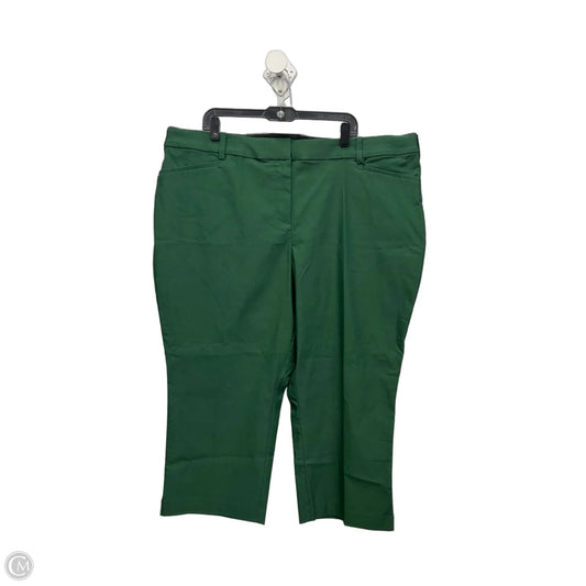 Capris By Lane Bryant In Green, Size: 24