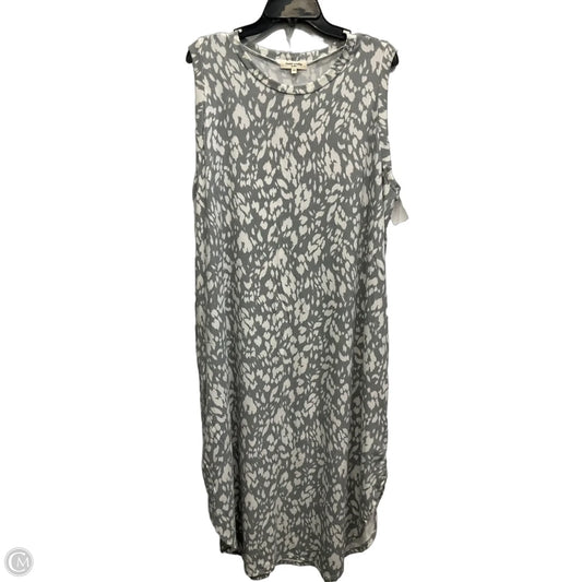 Dress Casual Maxi By Sweet Lovely In Grey & White, Size: 3x
