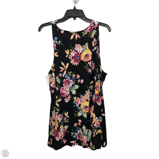 Top Sleeveless By Torrid In Floral Print, Size: 4x