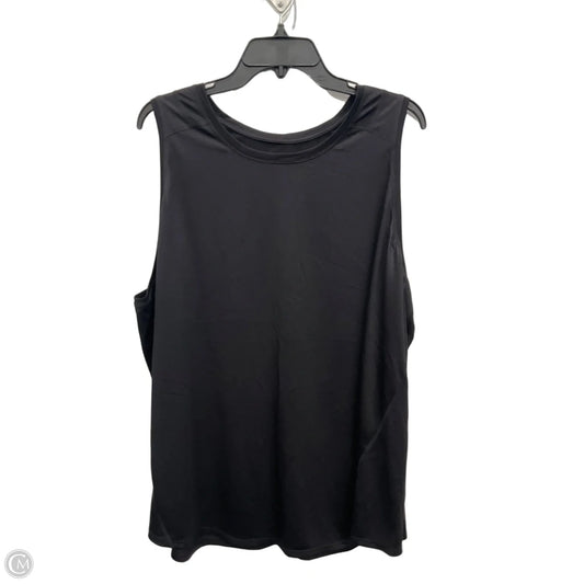 Athletic Tank Top By Tek Gear In Black, Size: 3x