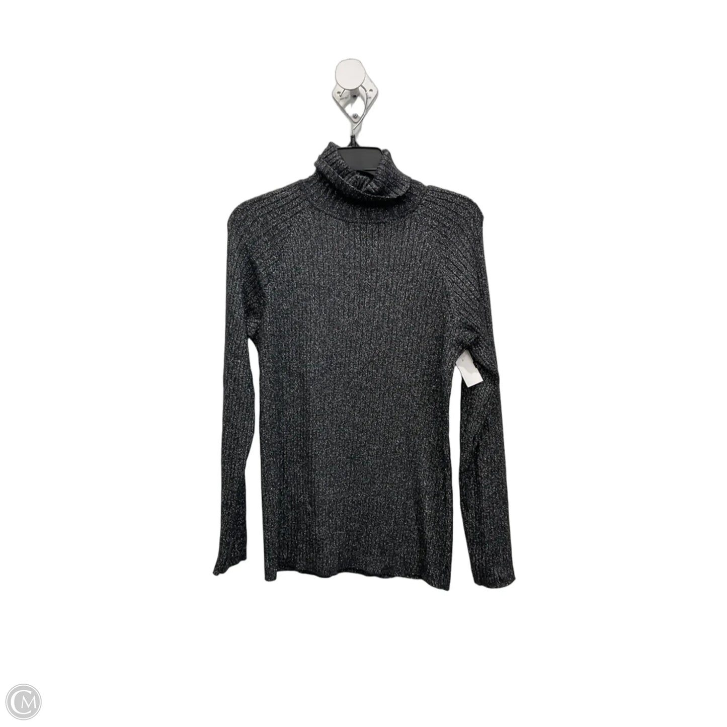 Top Long Sleeve By International Concepts In Grey, Size: 1x
