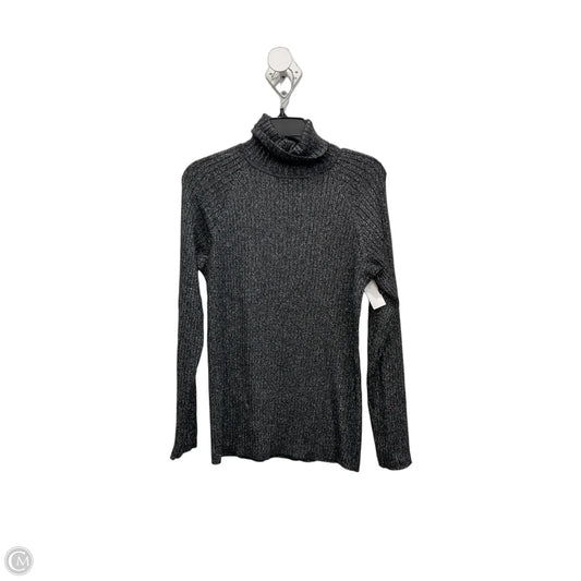 Top Long Sleeve By International Concepts In Grey, Size: 1x