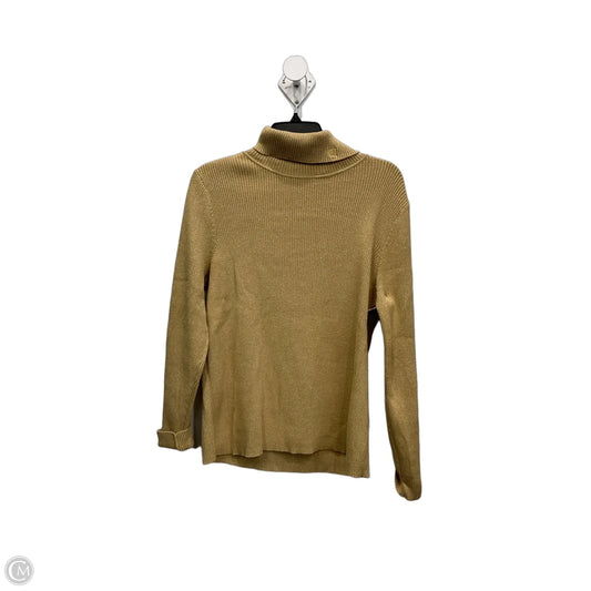 Top Long Sleeve By Lauren By Ralph Lauren In Gold, Size: 1x