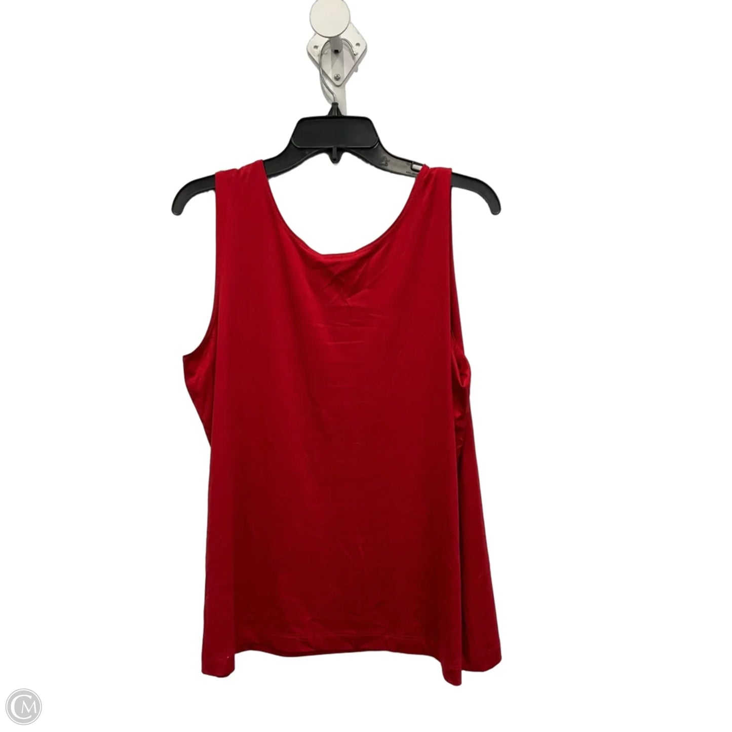 Top Sleeveless Basic By Chicos In Red, Size: Xl