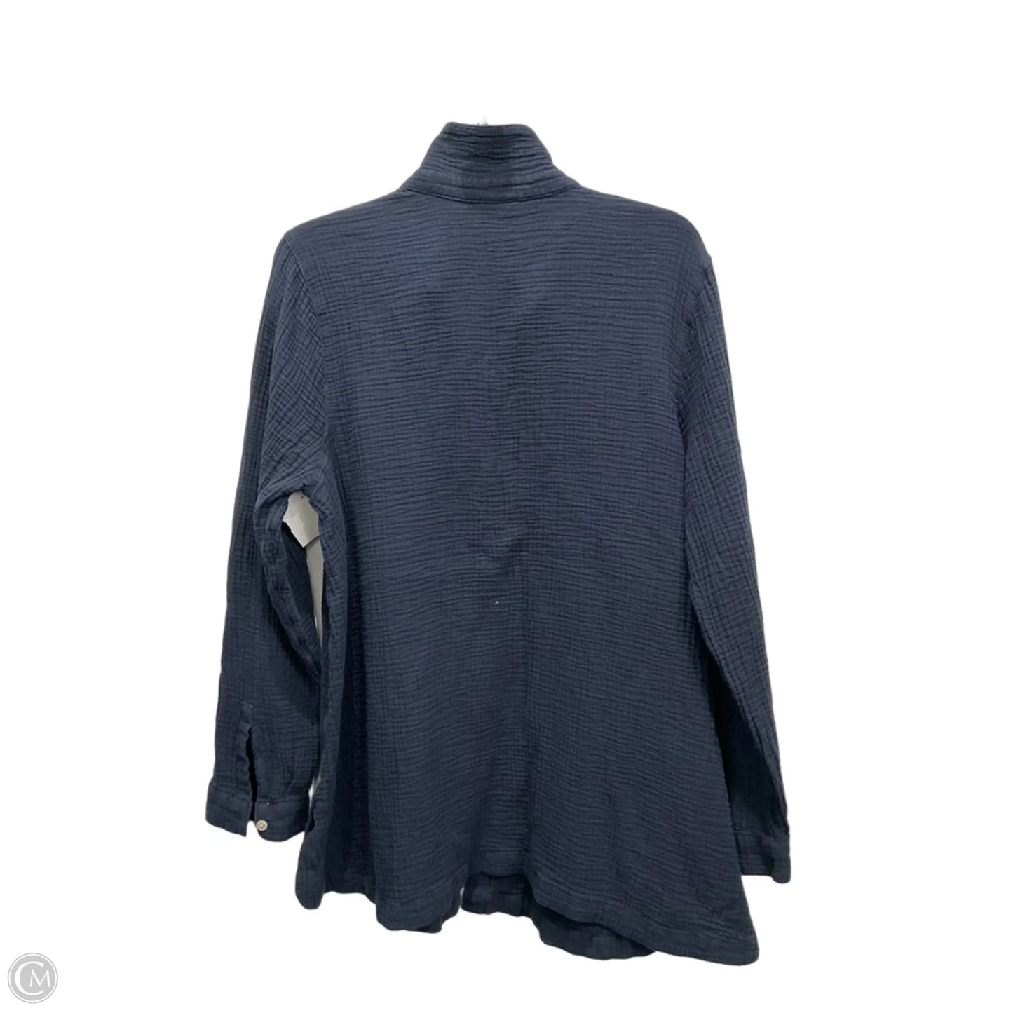 Blouse Long Sleeve By J. Jill In Navy, Size: L
