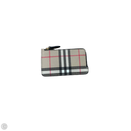 Id/card Holder Luxury Designer By Burberry, Size: Small