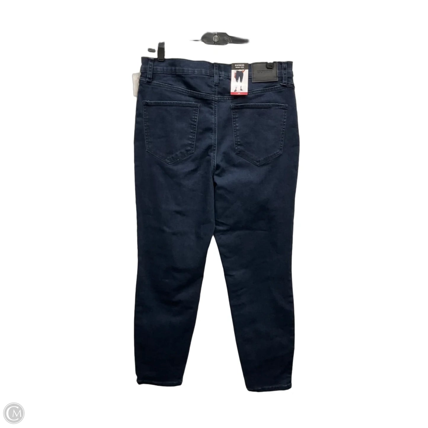 Jeans Skinny By Express In Blue Denim, Size: 14