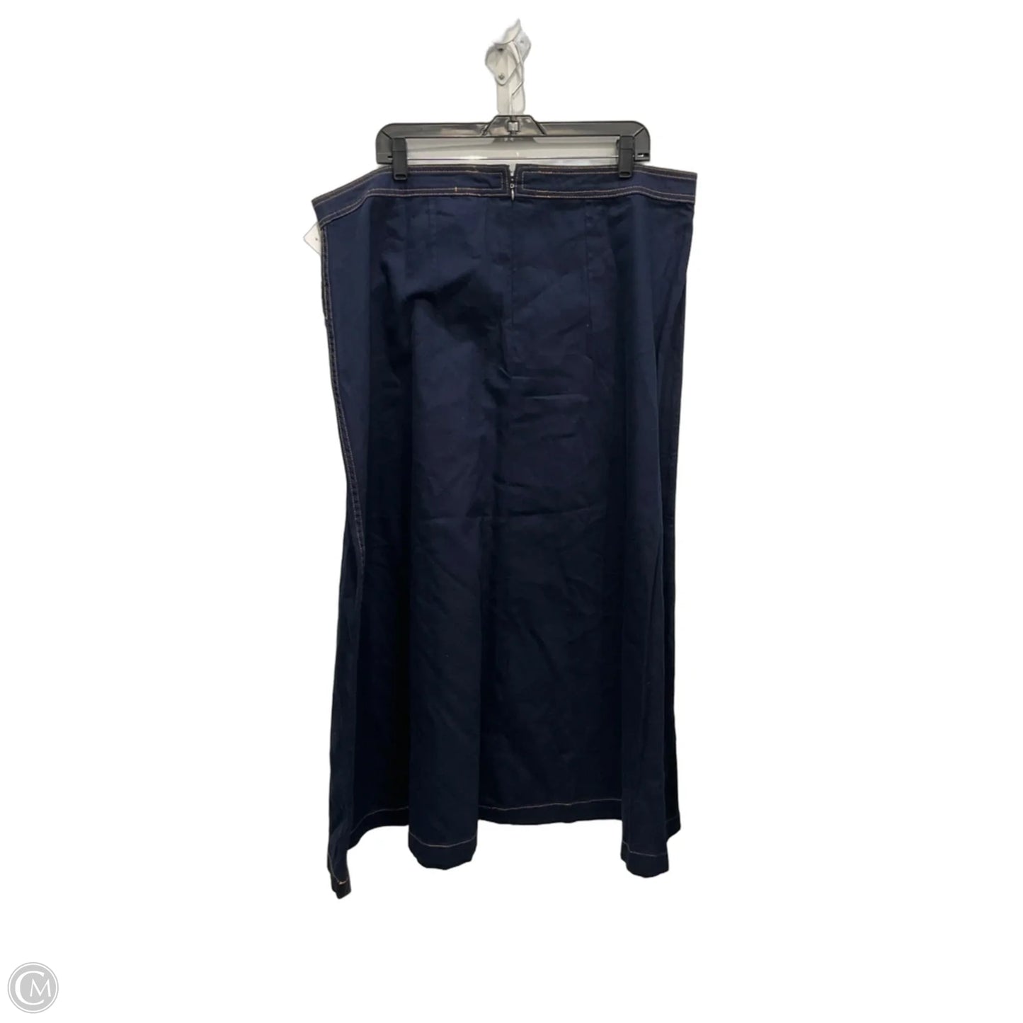 Skirt Maxi By Vince Camuto In Blue Denim, Size: 18