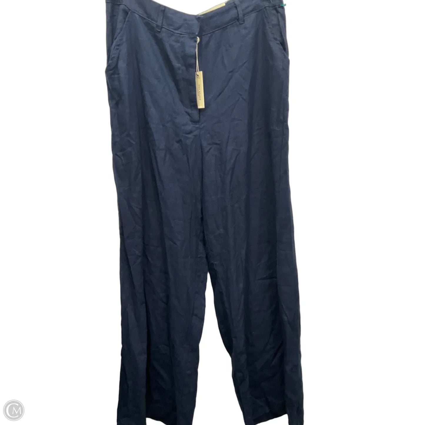 Pants Linen By Max Studio In Navy, Size: 12