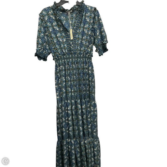 Dress Casual Maxi By Max Studio In Blue & Green, Size: Xl