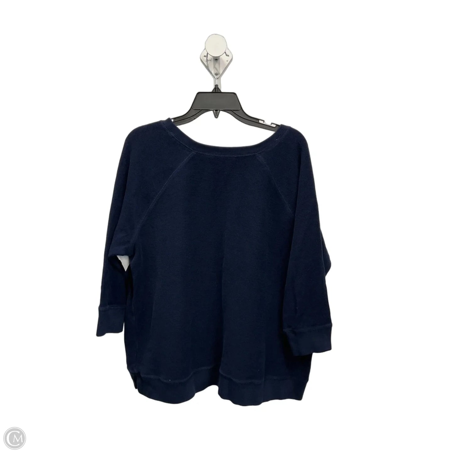 Top 3/4 Sleeve By Lauren By Ralph Lauren In Navy, Size: 2x