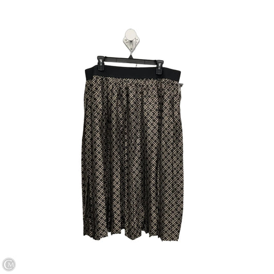 Skirt Maxi By Lane Bryant In Black & Cream, Size: 18