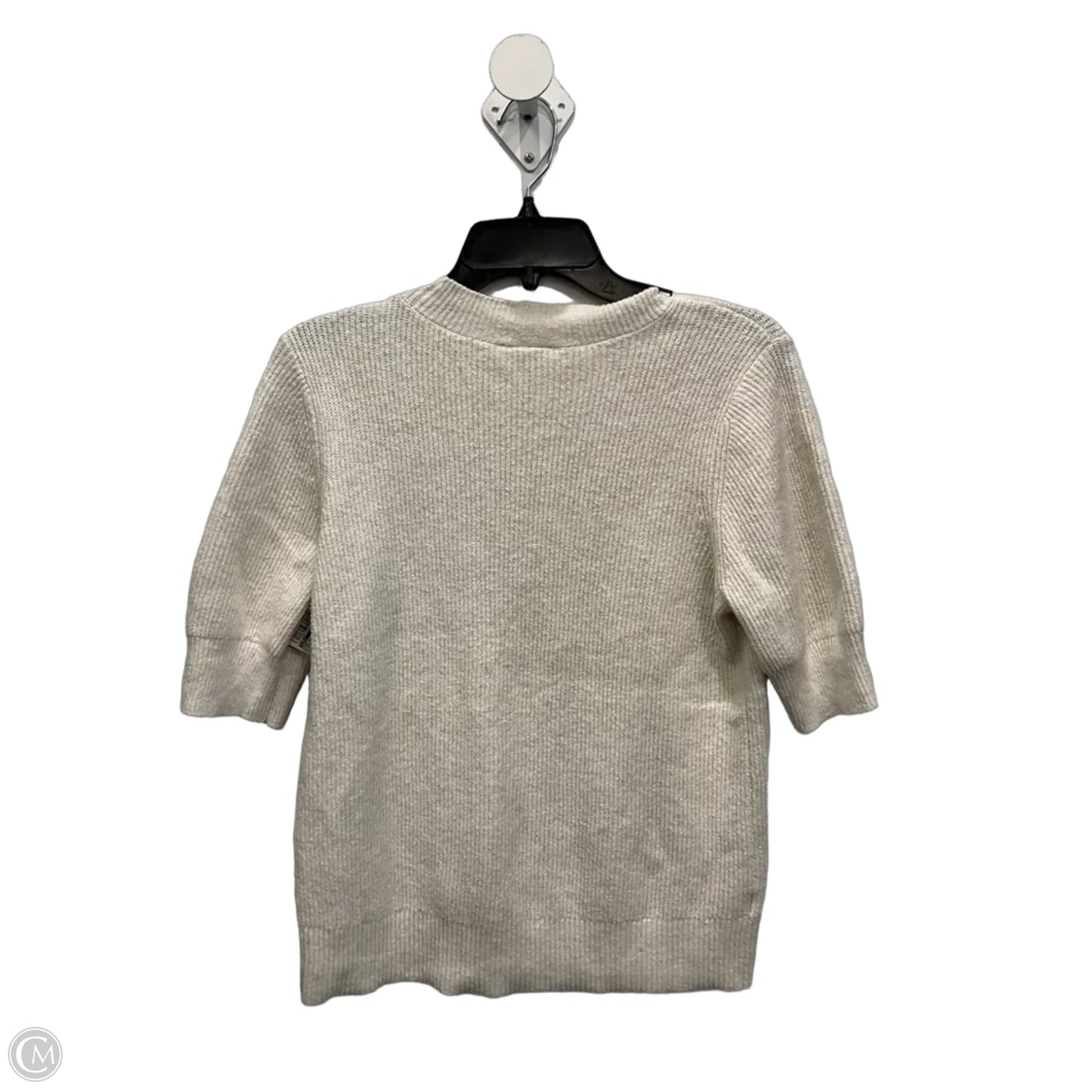 Top Short Sleeve By Loft In Cream, Size: S