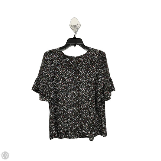 Top Short Sleeve By Loft In Floral Print, Size: S