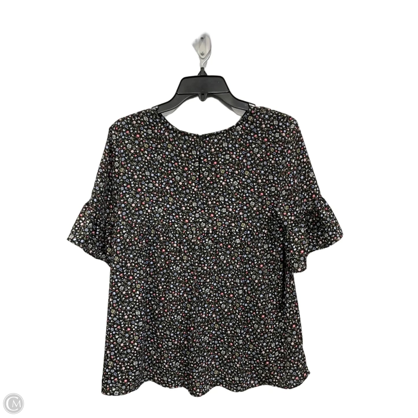 Top Short Sleeve By Loft In Floral Print, Size: S