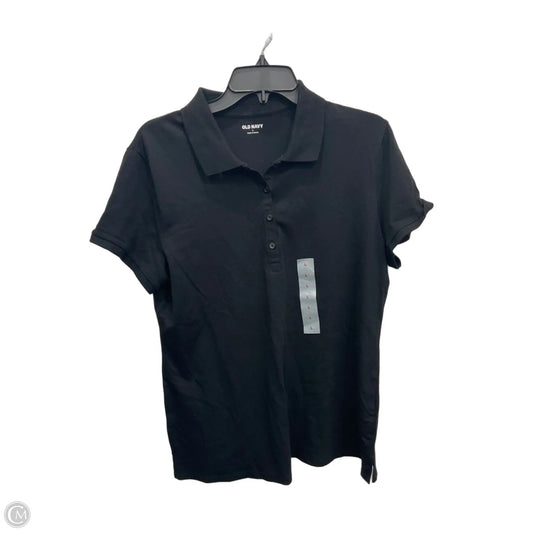 Top Short Sleeve Basic By Old Navy In Black, Size: L