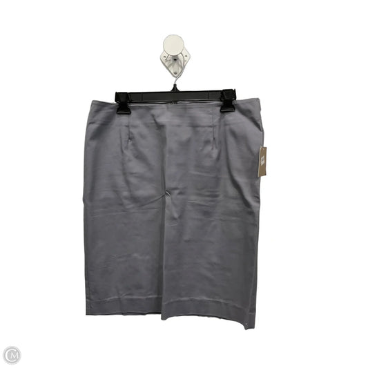 Skirt Midi By Ellen Tracy In Grey, Size: 10