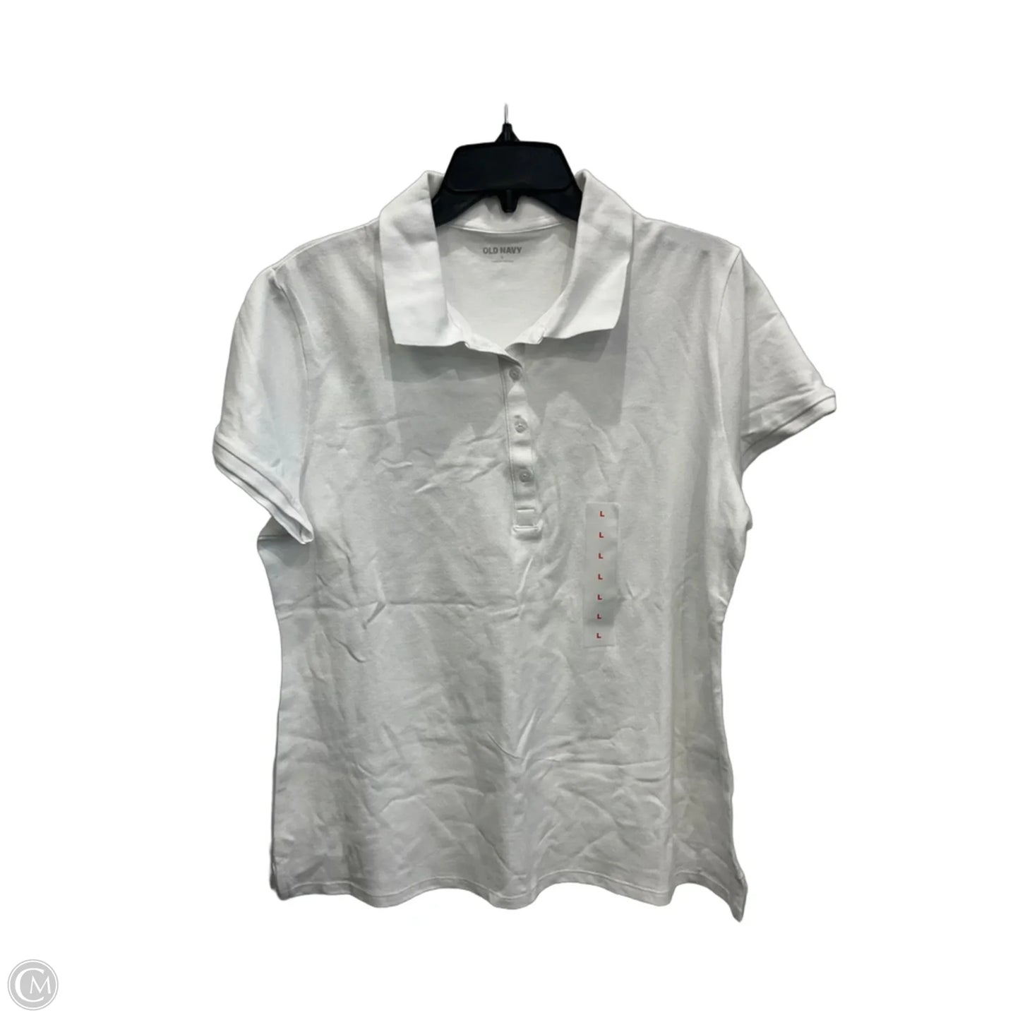 Top Short Sleeve Basic By Old Navy In White, Size: L
