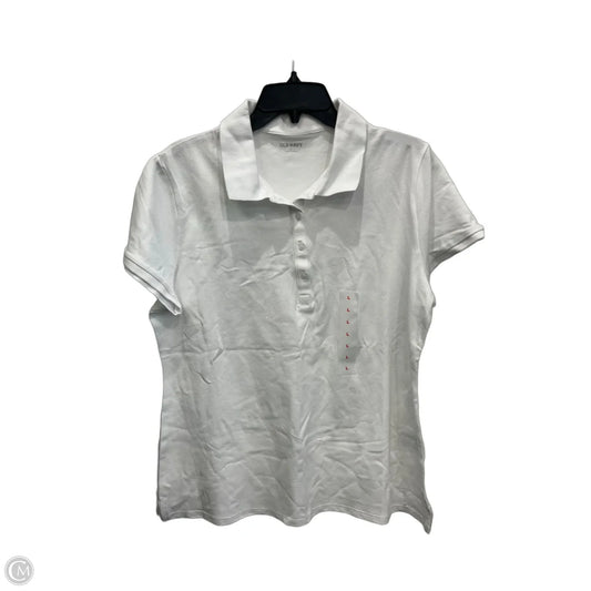 Top Short Sleeve Basic By Old Navy In White, Size: L
