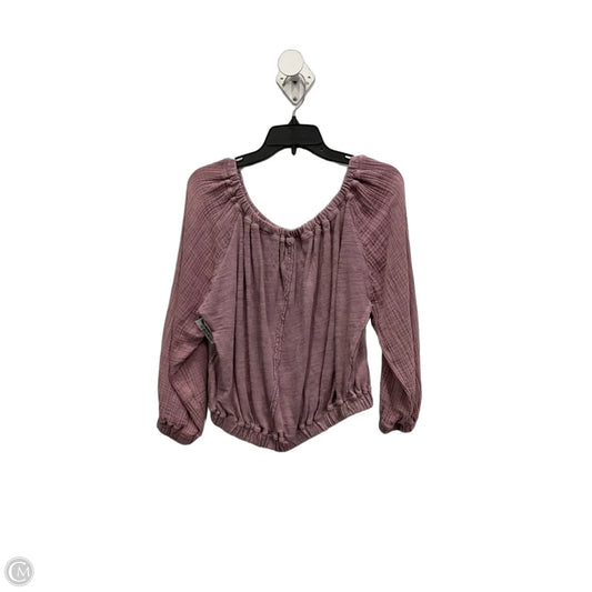 Top Long Sleeve By We The Free In Mauve, Size: Xs