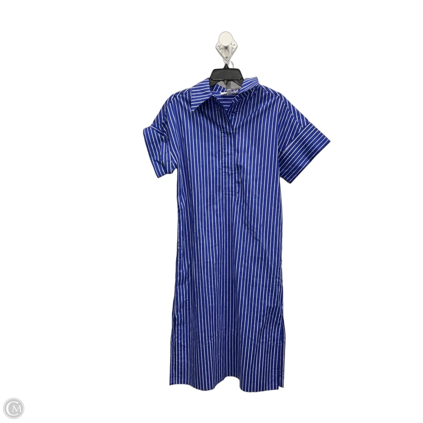 Dress Casual Maxi By Pomander Place In Blue & White, Size: Xxs