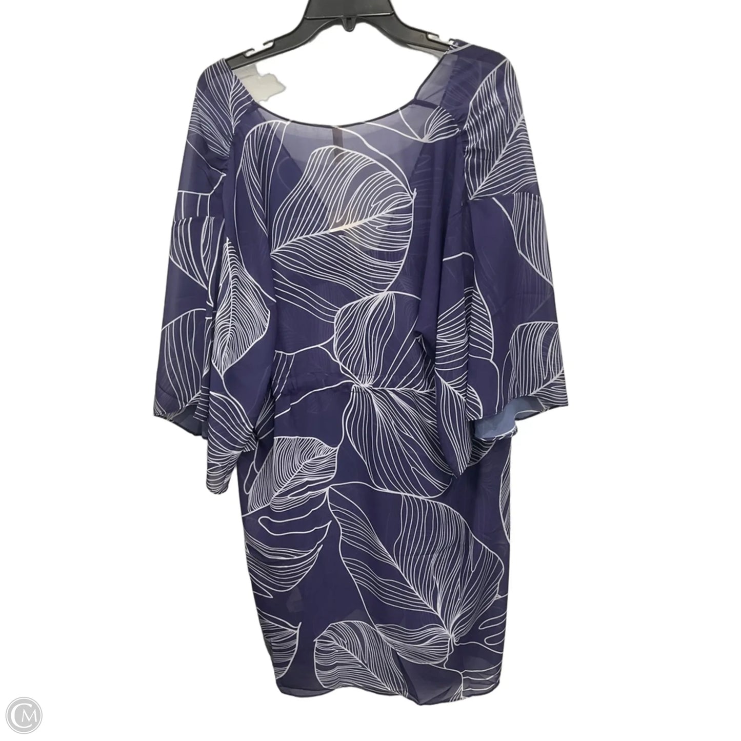 Swimwear Cover-up By Gottex In Purple & White, Size: M