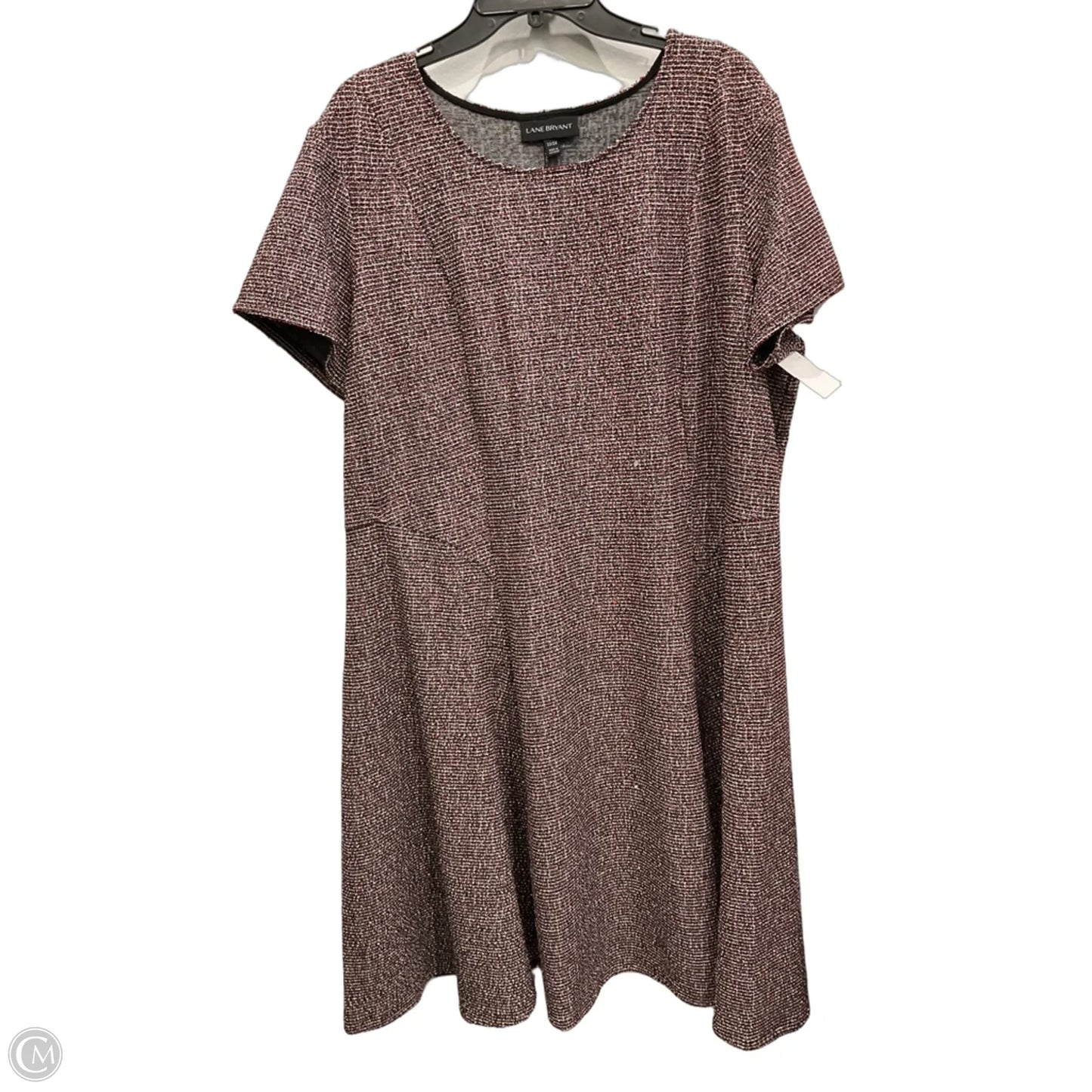 Dress Casual Midi By Lane Bryant In Black & Red, Size: 3
