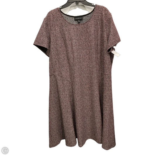Dress Casual Midi By Lane Bryant In Black & Red, Size: 3