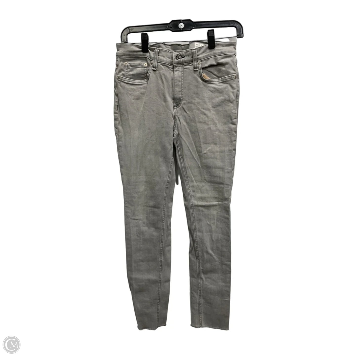 Jeans Skinny By Rag And Bone In Grey Denim, Size: 8