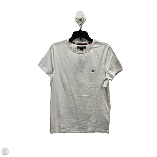 Top Short Sleeve By Tommy Hilfiger In White, Size: M
