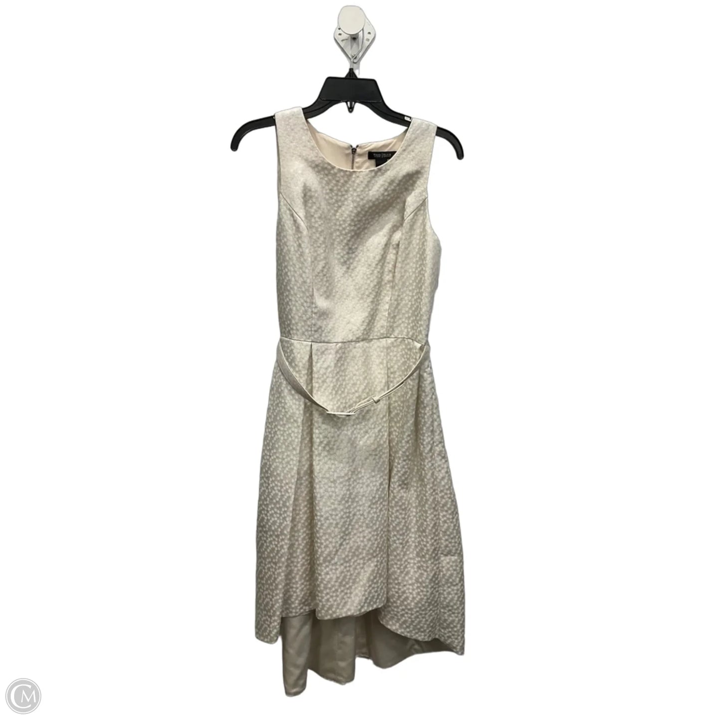 Dress Party Midi By White House Black Market In Gold & White, Size: S