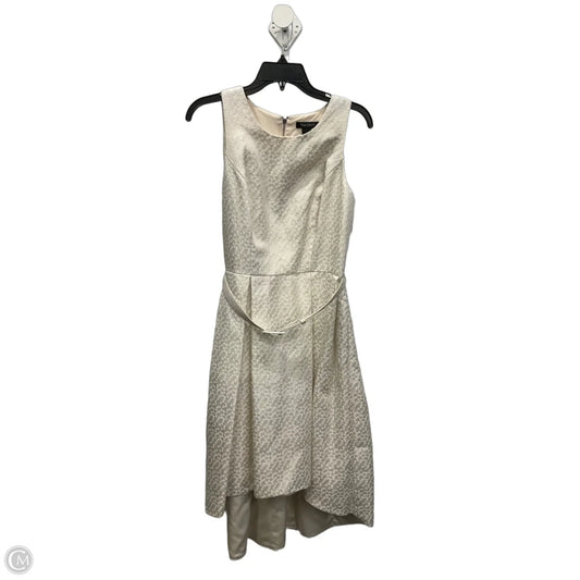 Dress Party Midi By White House Black Market In Gold & White, Size: S
