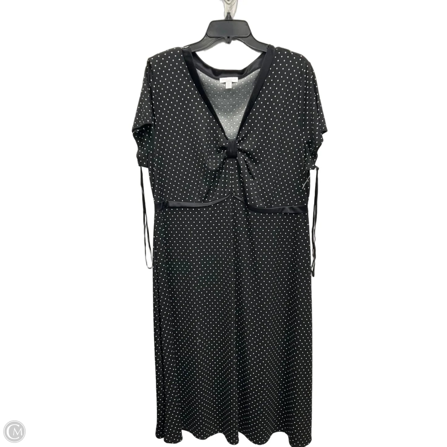 Dress Casual Maxi By Charter Club In Black & White, Size: Xl
