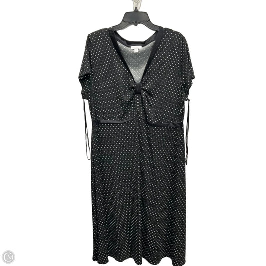 Dress Casual Maxi By Charter Club In Black & White, Size: Xl