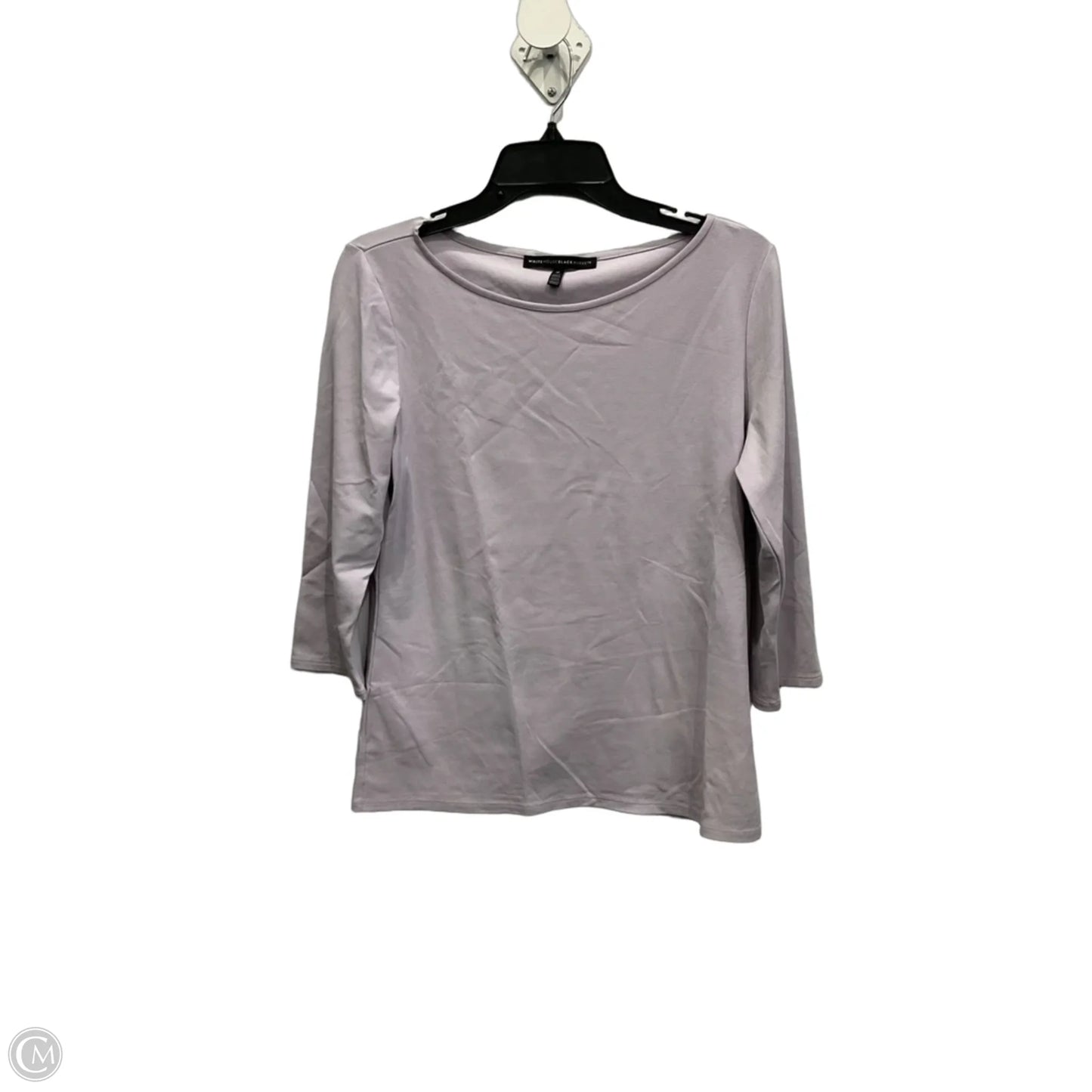 Top 3/4 Sleeve By White House Black Market In Purple, Size: M