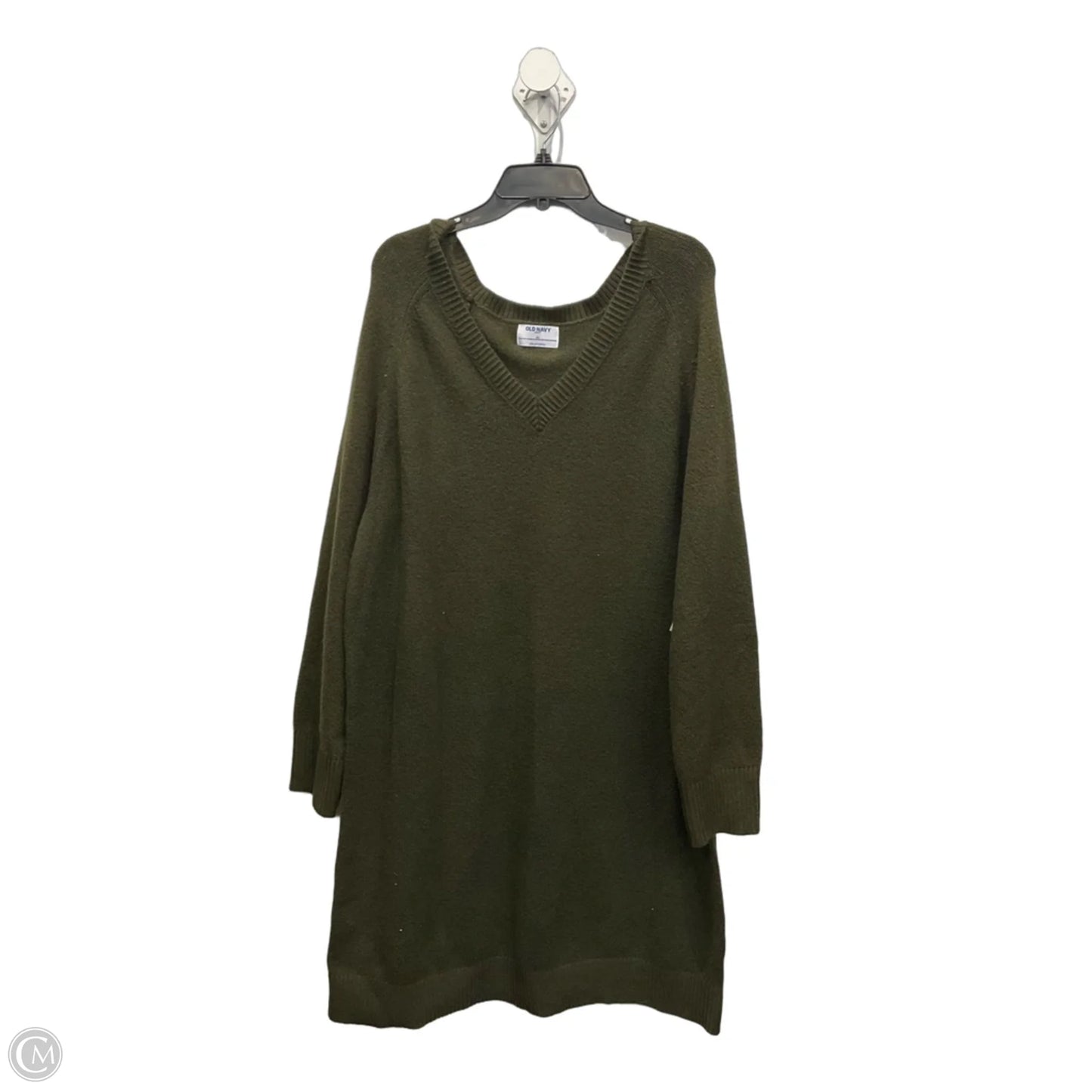 Dress Casual Midi By Old Navy In Green, Size: 2x
