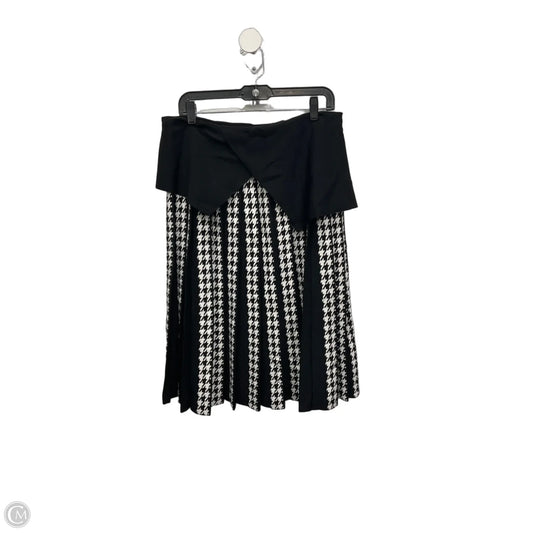 Skirt Midi By Cmb In Black & White, Size: 14