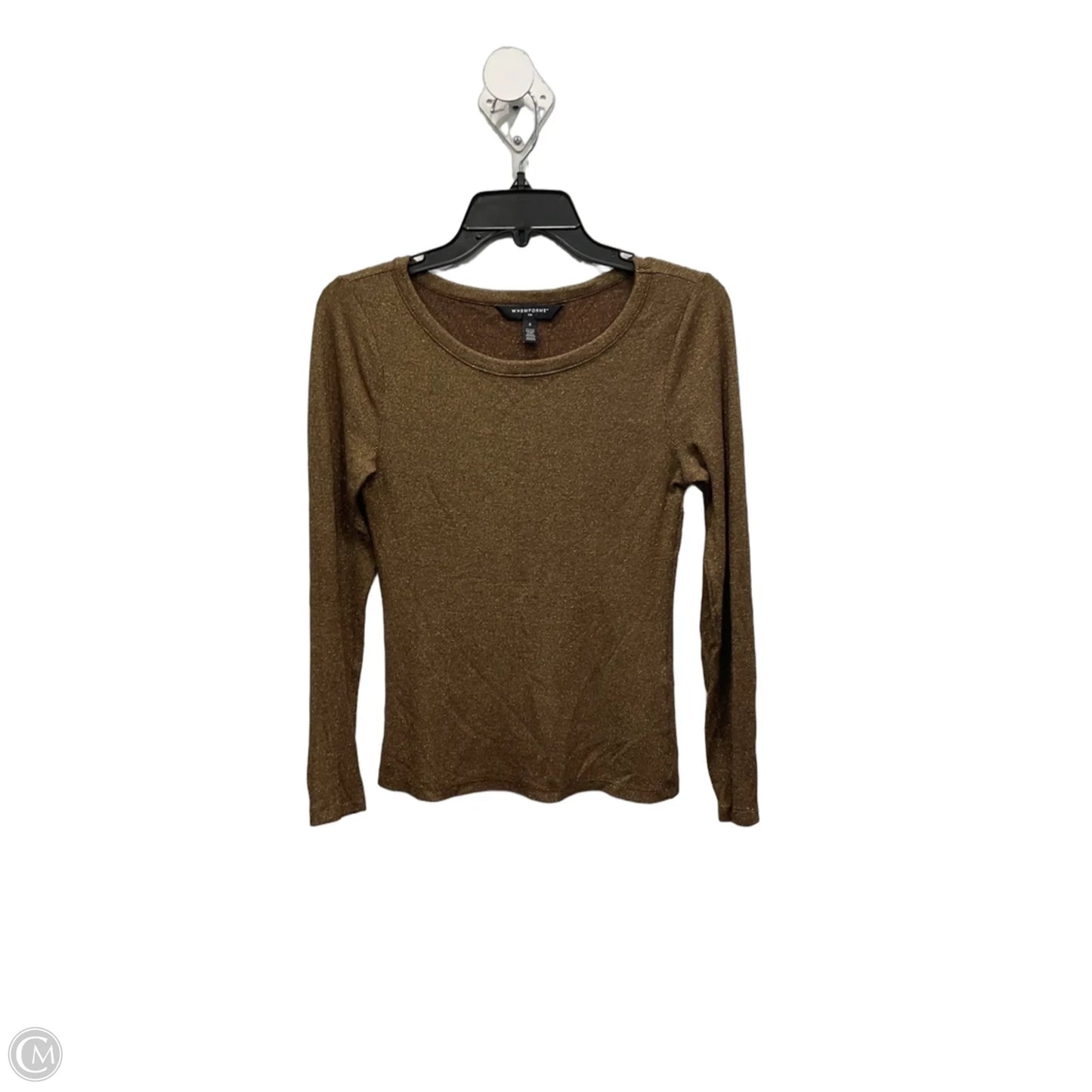 Top Long Sleeve By White House Black Market In Bronze, Size: S