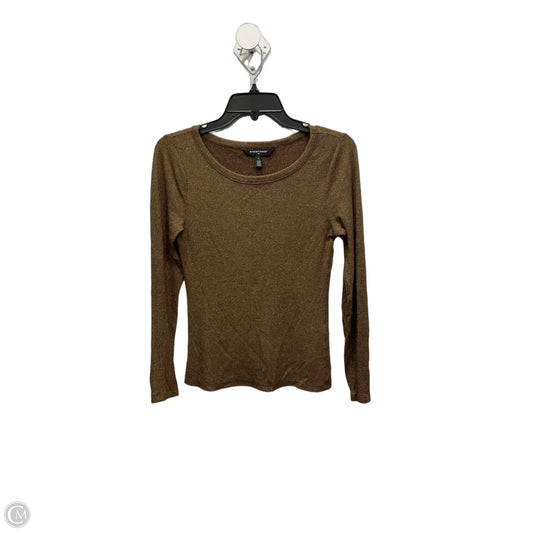 Top Long Sleeve By White House Black Market In Bronze, Size: S