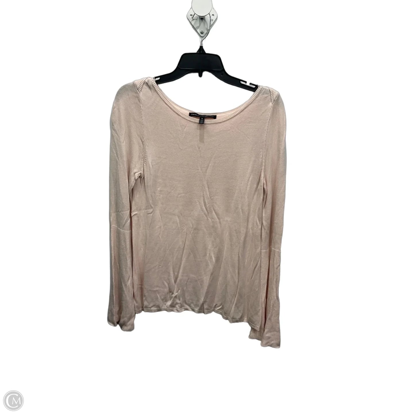 Top Long Sleeve By White House Black Market In Pink, Size: M