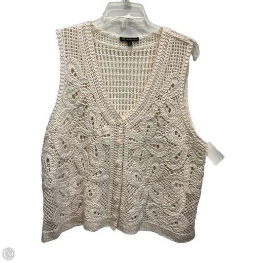 Vest Other By Adrianna Papell In Ivory, Size: Xl
