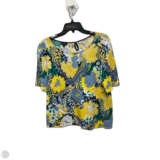 Top Short Sleeve By Talbots In Multi-colored, Size: L