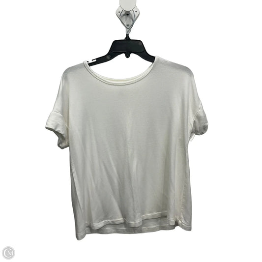 Top Short Sleeve By Workshop In White, Size: S