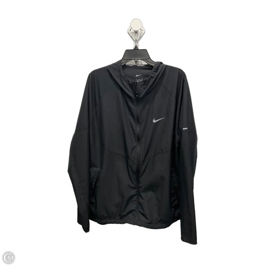 Athletic Jacket By Nike In Black, Size: Xl