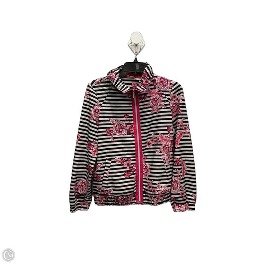 Athletic Jacket By Zenergy By Chicos In Floral Print, Size: S